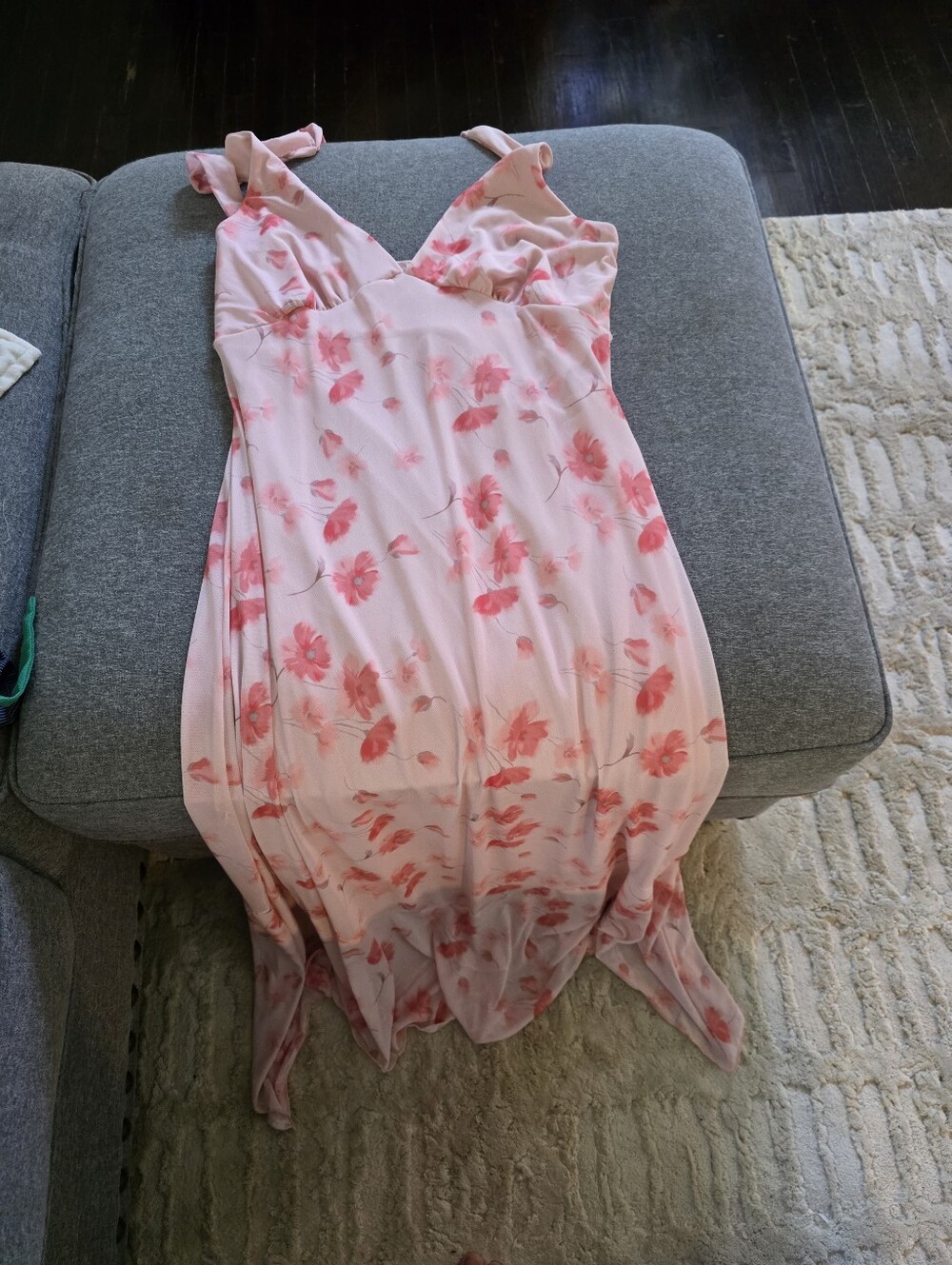 Alatrd State Women's Pink Floral Halterd Dress